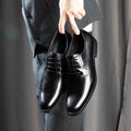 Men Classic Patent Leather Shoes Casual Business Shoes Lace Up Formal Office Work Shoes Men Party Wedding Oxford Shoes