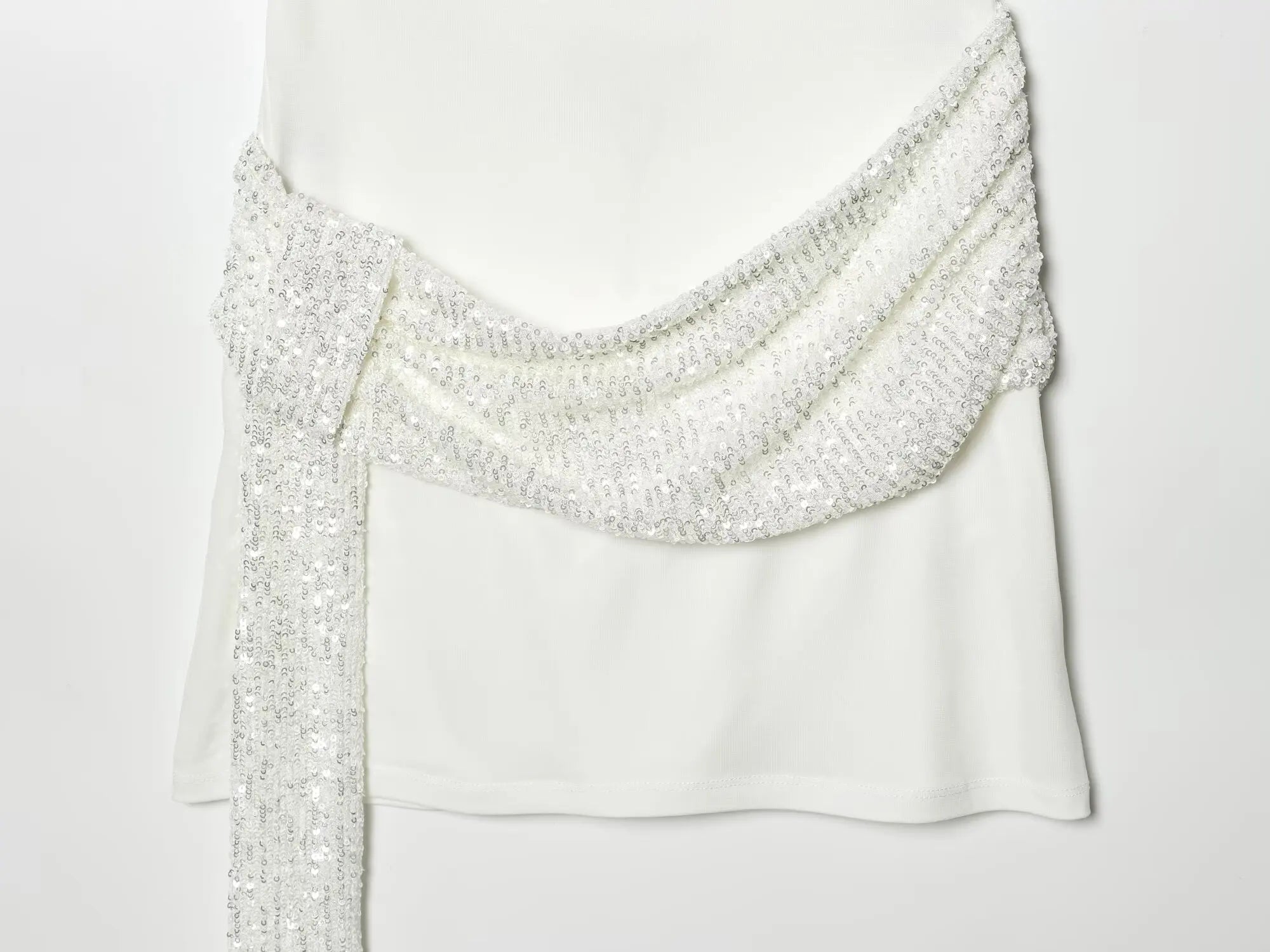 2026 Women Elegant White Short-Sleeved Backless Sequined Splicing Decoration Sexy Short Dress Woman Fashion Party Mini Dress