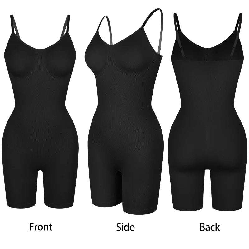 New Bodysuit Shapewear Women Tank Top Tummy Control Full Body Shaper Anti Chafing Shorts Slimming Waist Trainer Butt Lifter