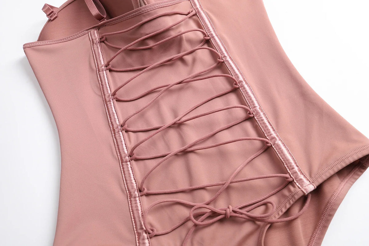 New Triangle Body Shaper Flat Belly Reductive Shapewear Bodysuits with Bra Tummy Control Slimming Sheath Liposuction Surgery