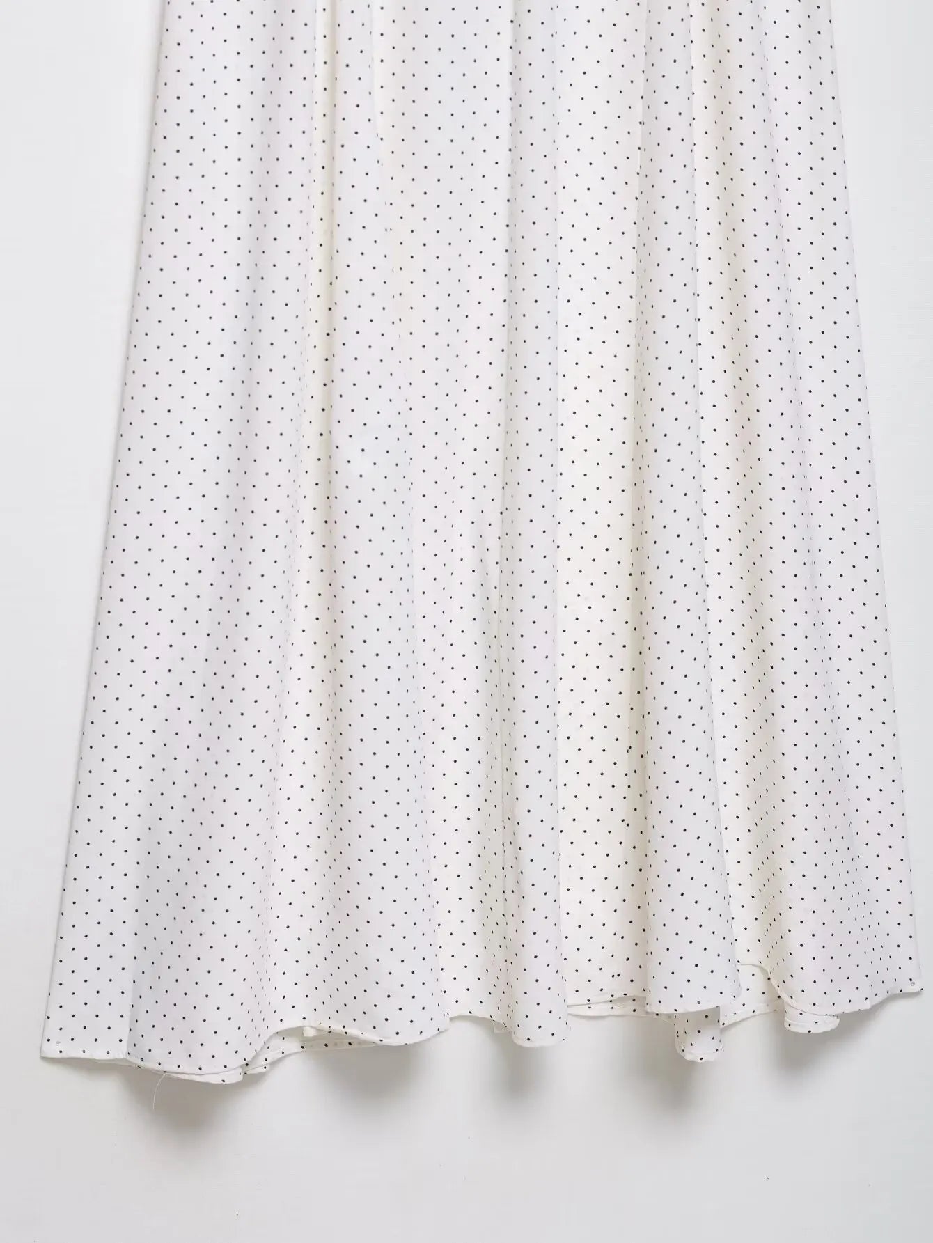 Woman Elegant Chic Sleeveless Single-breasted Midi Dress Summer Women Sexy White Polka Dot Shirt Style Chart Dress Mujer