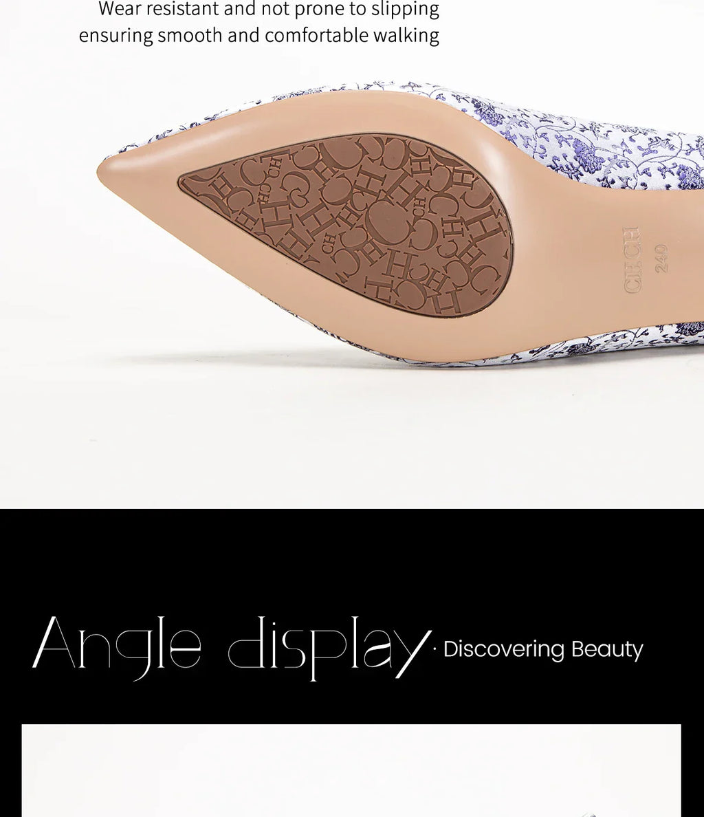 Women's Banquet Shoes New Silk Embroidered High Quality Women's Shoes