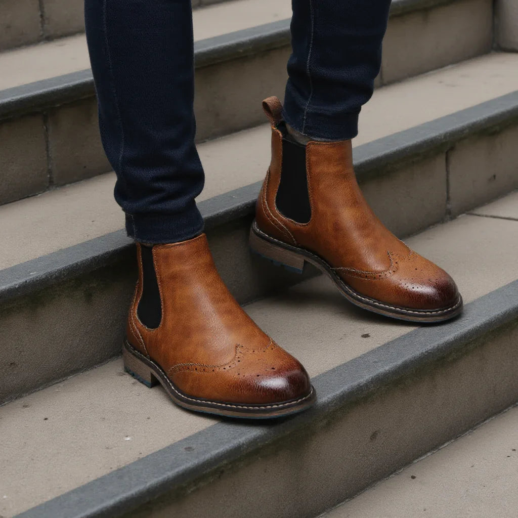 Brogue Chelsea Men Boots