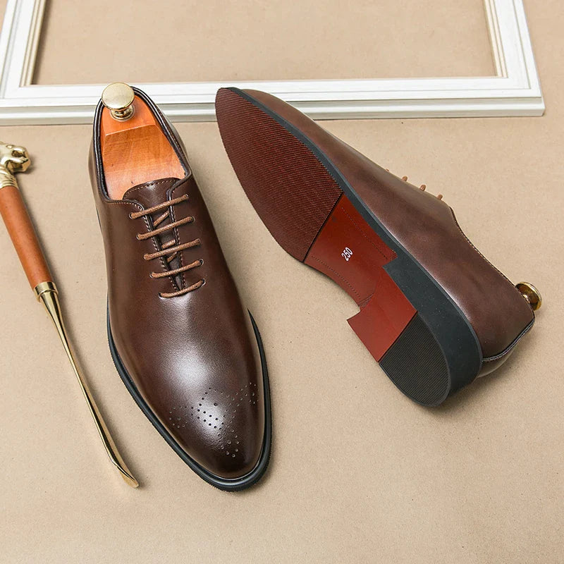 Luxury Men’s Leather Shoes – Formal Dress Shoes for Business & Events (EU 40–48)