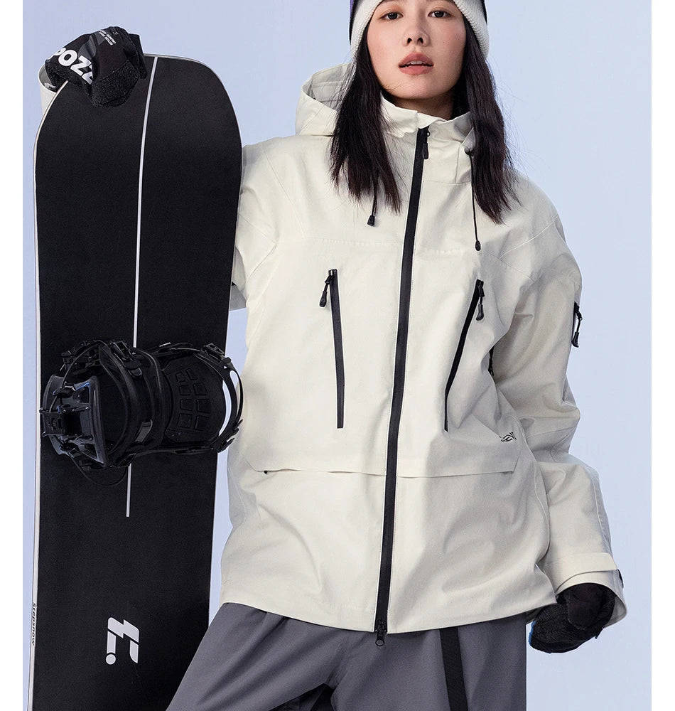 Ski Jacket Women Man Hooded Ski Wear Windproof Winter Overalls Hoodie Waterproof Outdoor Sports Clothing Snowboard