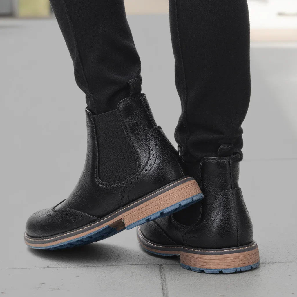 Brogue Men Chelsea Boots