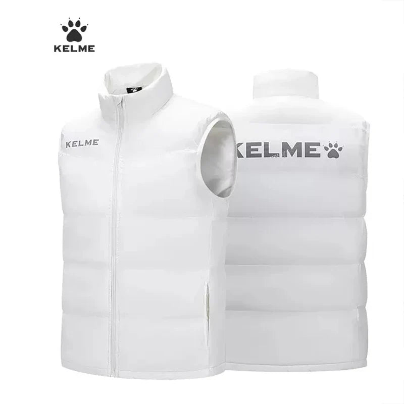 Men Winter Down Vest Sport Training Lightweight Waterproof Outwear Short Stand Collar Casual Coat Windproof Warm Jacket