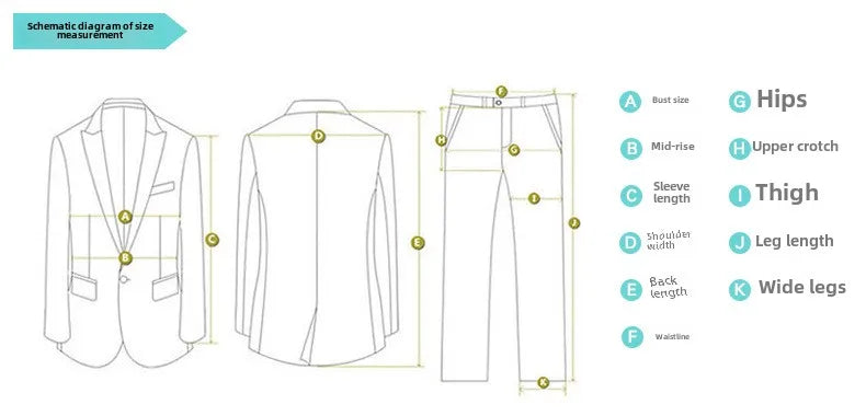 2026 New Men's Suit Business Casual Men's Suit Double Breasted Korean Version Slim Suit Professional Best Man Wedding