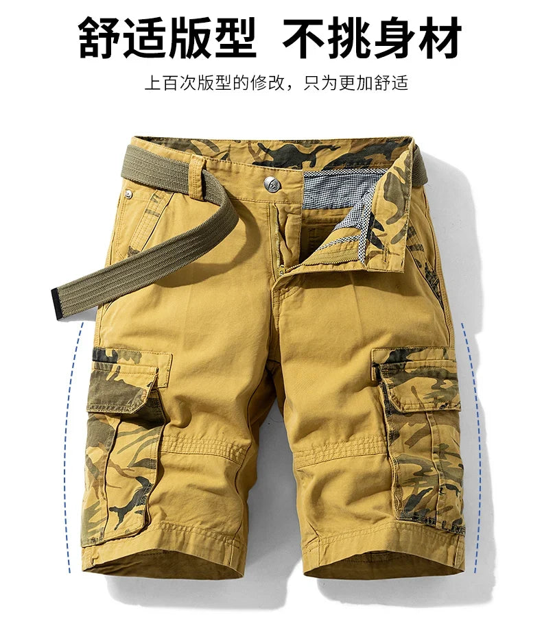 Breathable Lightweight Loose Sports Daily Wear Shorts Men Summer Casual Shorts Men Cargo Shorts Multi Pocket Outdoor Work Shorts
