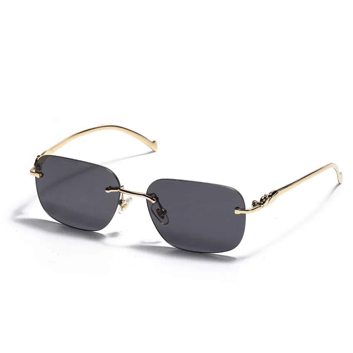 rimless sunglasses UV400 fashion square metal glasses for men women designer man's brand sun glasses shades for outdoor