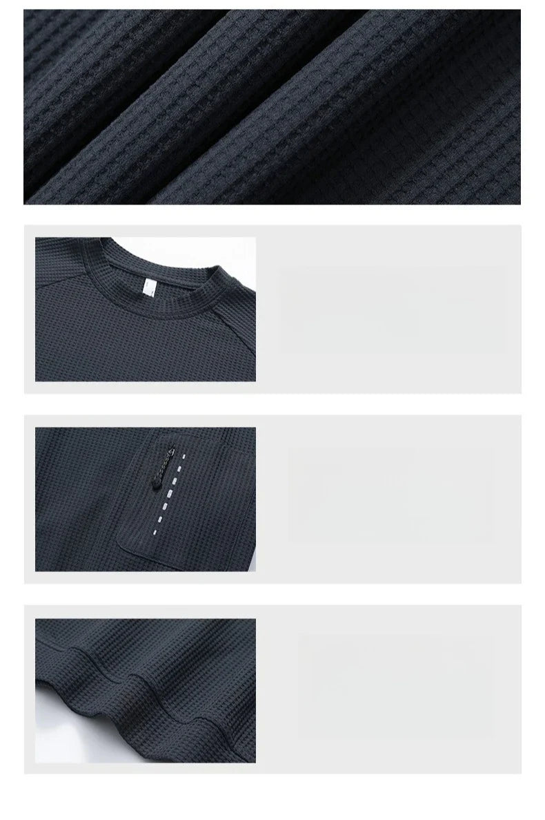Outdoor Series: Classic Crew Neck T-Shirt with Moisture-Wicking, Quick-Drying & Antibacterial Tech for All-Weather Commute