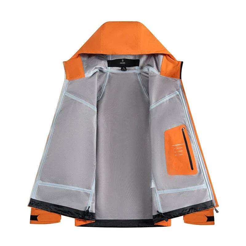 Spring Autumn Comfortable Waterproof Breathable Versatile Warm Jacket Couples Outdoor Cycling Sports Leisure Windproof Jacket