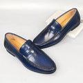 Classic Men Penny Loafers Genuine Leather Slip On Casual Formal Dress Shoes Mens Wedding Party Office Moccasins Shoes