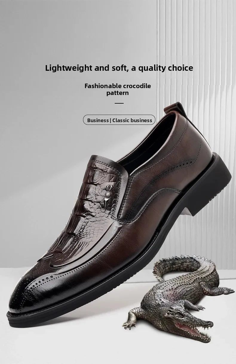 Leather Shoes For Man Genuine Leather Casual Shoes Fashion Business Oxford Shoes High Quality Designer Work Shoes