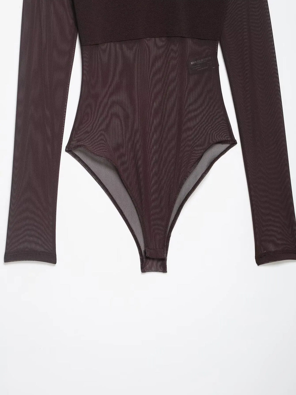 KONDALA Trendy Sexy Sheer Bodysuit Long Sleeve Bodysuit Fashion 2026 Spring Summer Party Holiday Date See-Through Lady Tops