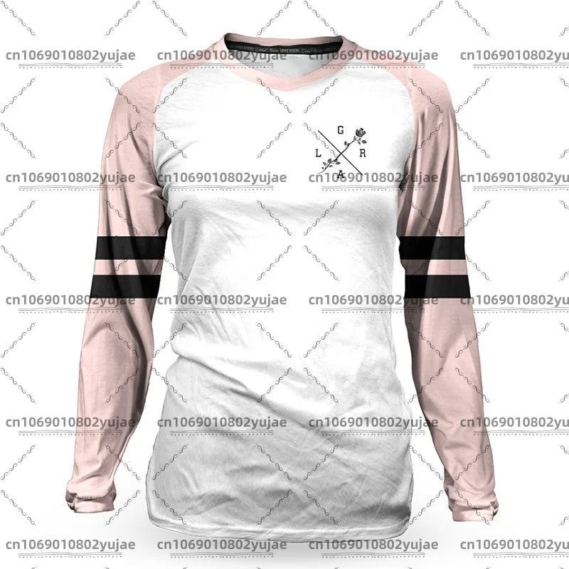 Women's MTB Jerseys Loose Rider Mtb Shirt BMX Mountain Bike Jersey DH Motocross Downh Long Sleeve T-shirt