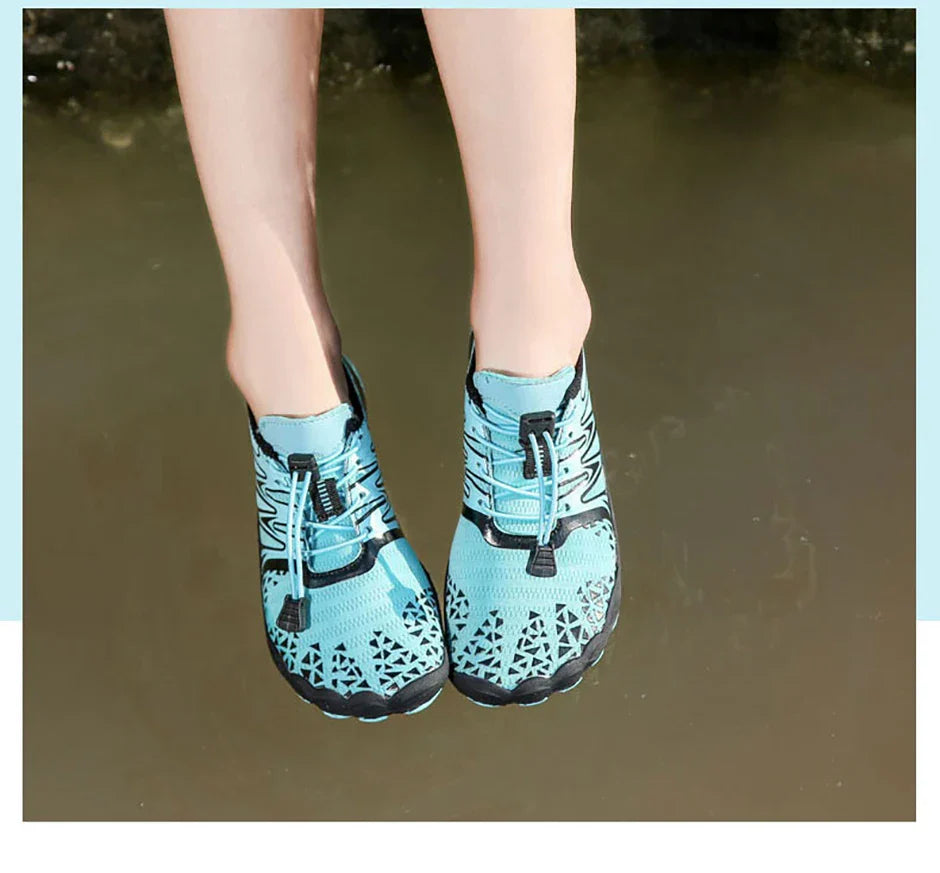 Men Women Barefoot Outdoor Aqua Shoes Couple Quick-drying Wading Beach Swimming Fitness Cycling Sports Water Sneakers