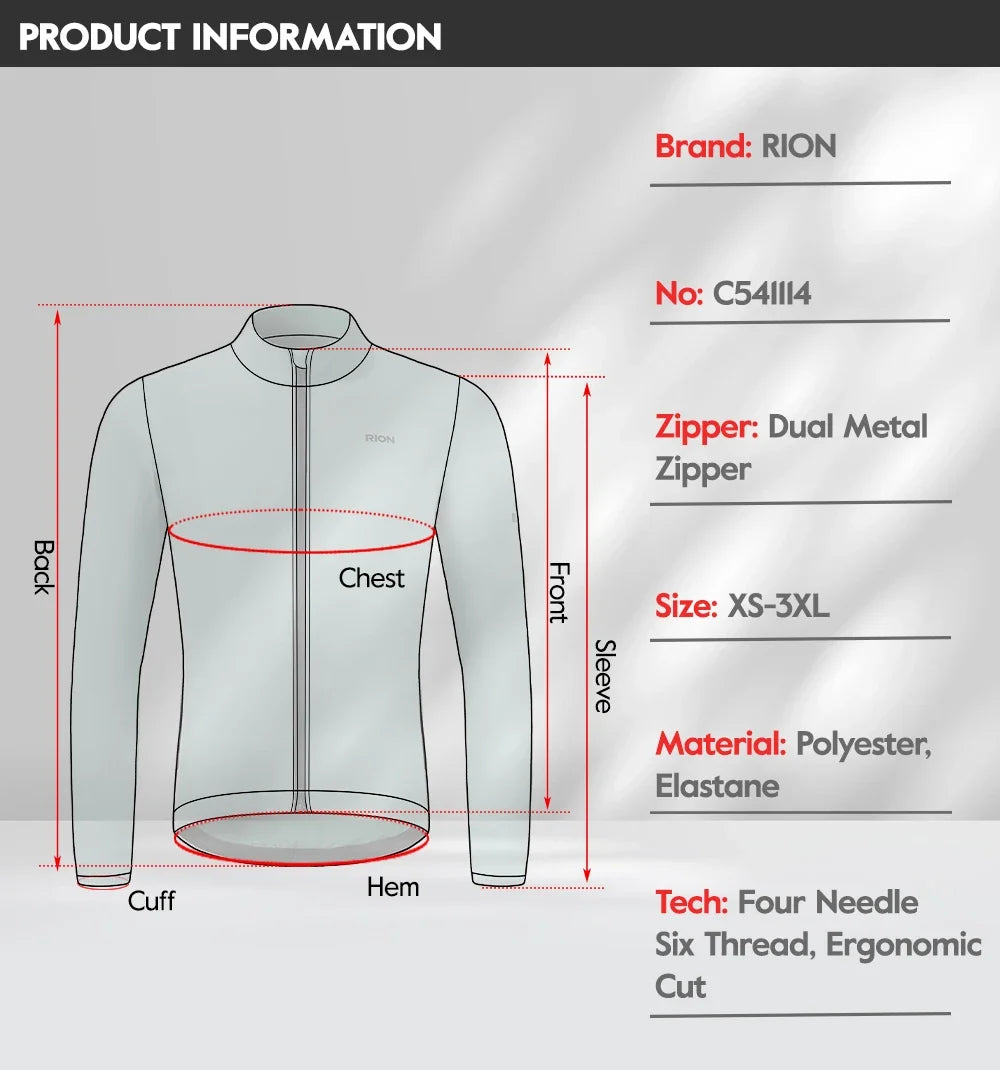 Men's Windbreaker Packable Cycling Jacket Windproof Bicycle Coat Bike Clothes MTB Jackets UPF50+ Sun Protection Lightweight