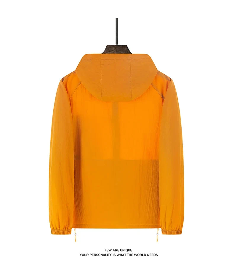 Summer Windbreaker Men Women Lightweight Sun Protection Jacket Unisex Camping Climbing Hiking Outdoor Waterproof Coat