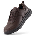 Men'S Shoes Wide Width Leather Slip-On Casual Shoes Lightweight For Swollen Feet With Arch Support Pain Relief