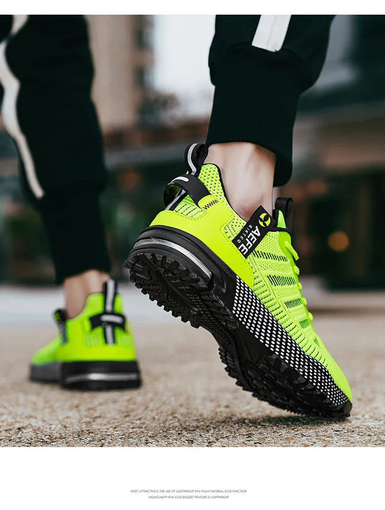 Men Running Shoes Breathable Outdoor Sports Shoes Lightweight Sneakers for Men Comfortable Athletic Training Footwear
