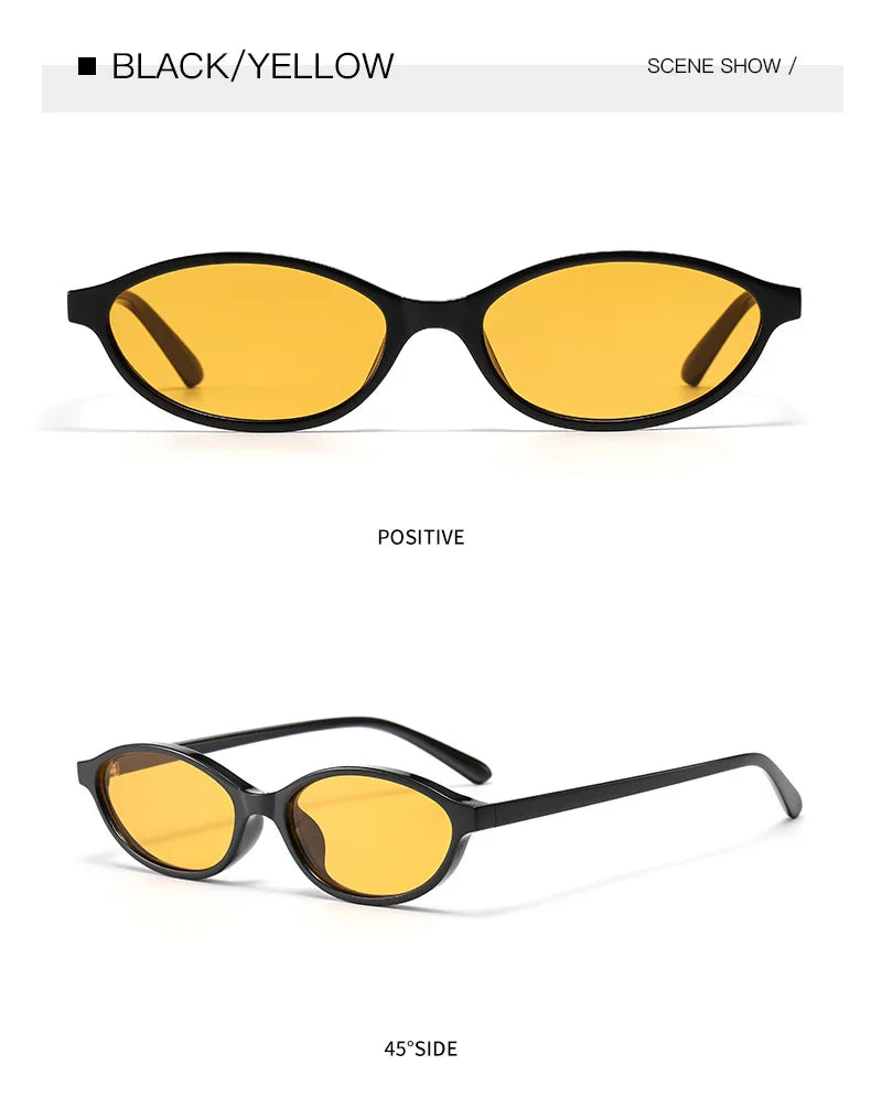 Small Cat Eyes Sunglasses For Women Men Fashion Brand Designer Retro Gradient Shades