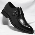 Buckle Designer Big Size Dress Shoes for Men Spring Autumn Solid Color Cow Leather Shoes Male Fashion Business Casual Shoe Man