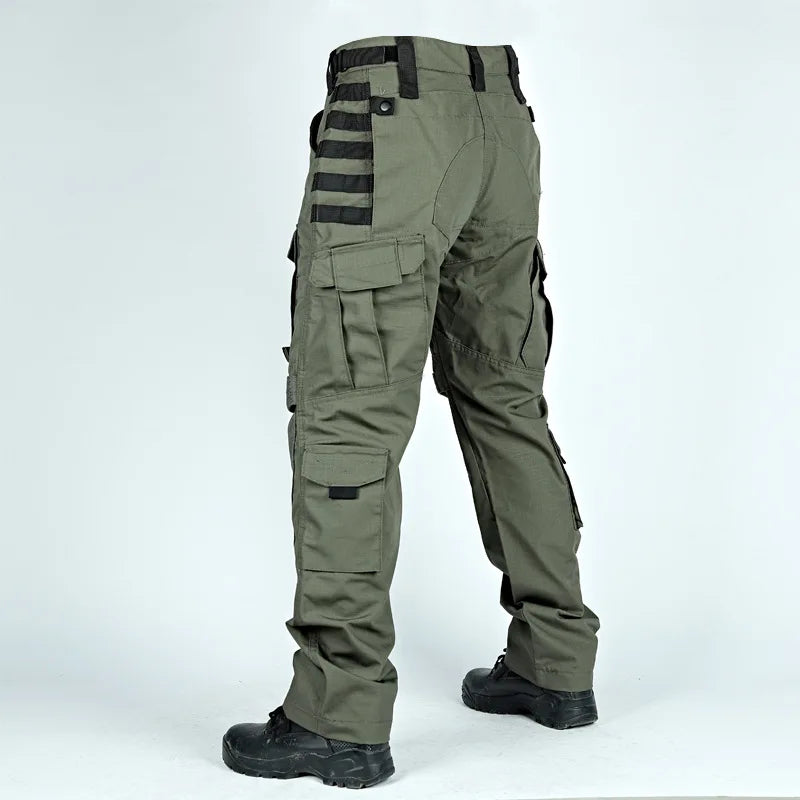 Tactical Pants For Men Casual Multi-Pockets Cargo Trousers Quick Dry Outdoor Waterproof Work Trousers Wear-Resistant Overalls