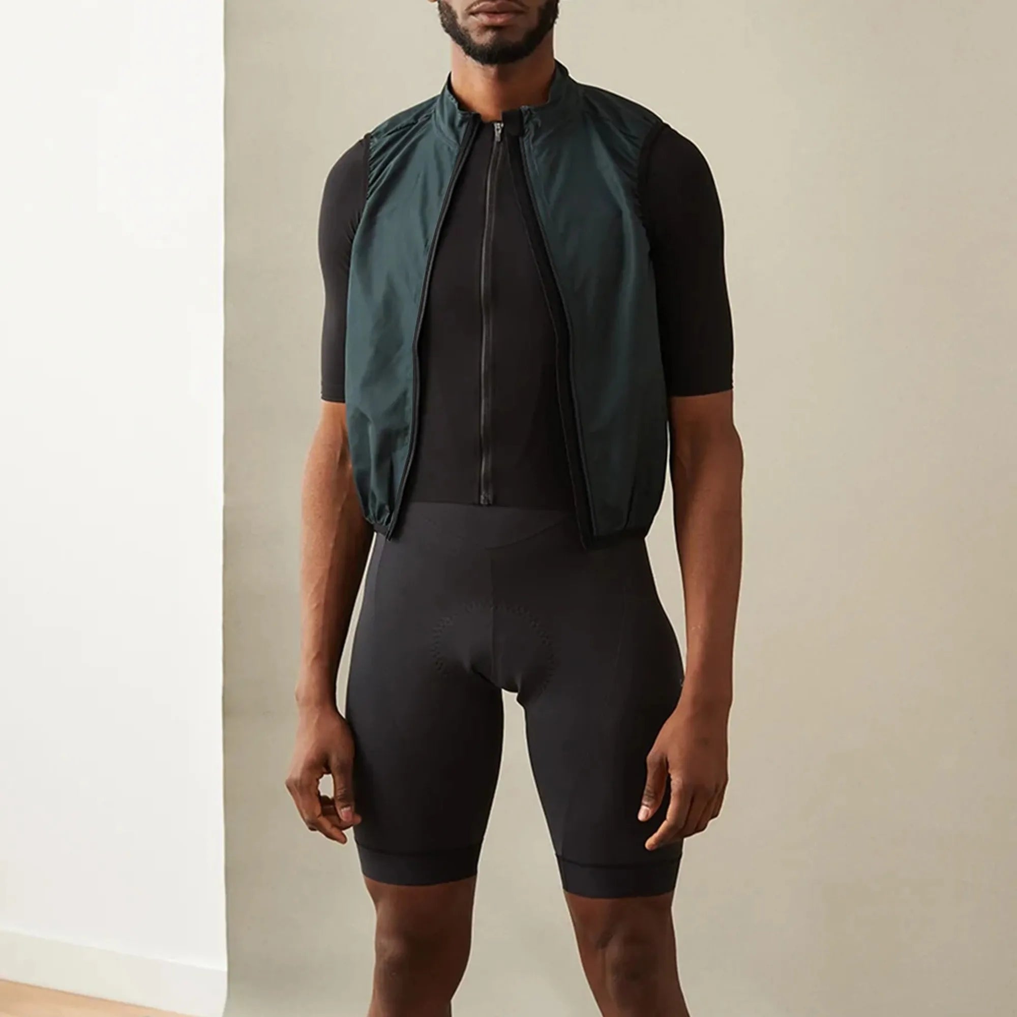 New Men's Cycling Vest Windproof Waterproof Cycling Coat Sleeveless Bicycle Bike Vest Cycling Clothing Ultra-light and