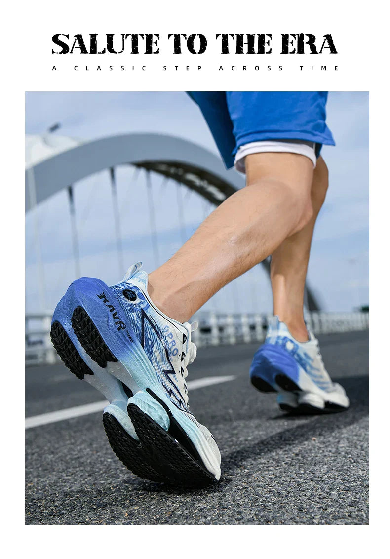 2025 New Men's Running Shoes Cushioning Carbon Plate Racing Marathon Athletic Shoes Comfortable Non-slip Sports Tennis Shoes