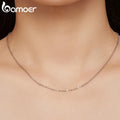 925 Sterling Silver Lobster Clasp Adjustable Necklace Basic Chain Link Simple Fine Jewelry for Women Birthday Gift SCA018