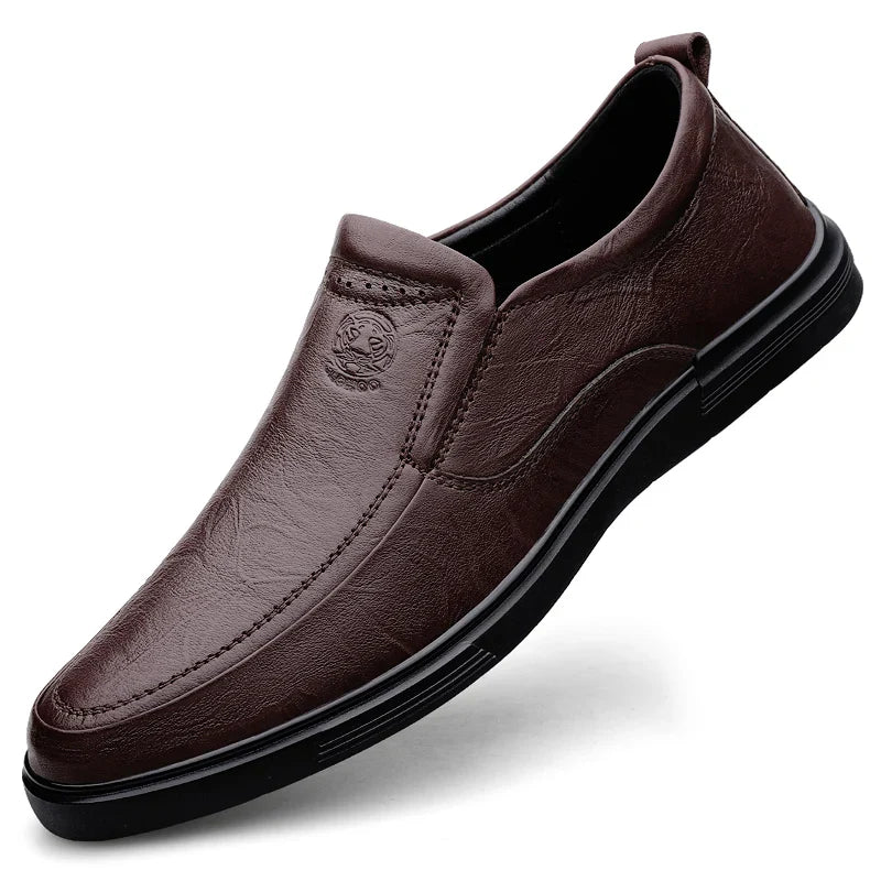 Leather Fashion Business Shoes Men Luxury Brand Mens Comfortable Loafers Handmade Men Casual Shoes New All-match Flats for Men
