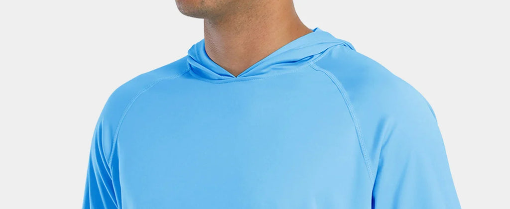 Sun Protection Shirts Mens Long Sleeve Hoodie Casual UV-Proof T-Shirts Breathable Lightweight Quick Dry T shirts Swim
