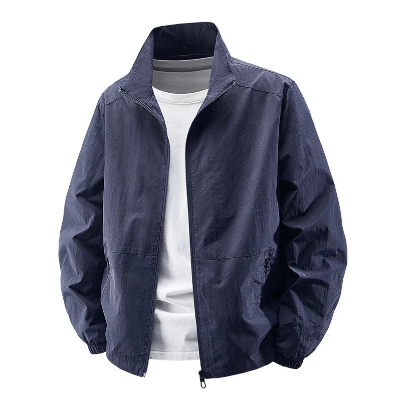 Men Outdoor Cycling High Quality UV Resistant Jacket Fashionable Versatile Windproof Breathable Jacket Spring Autumn Comfortable
