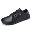 Oiaano Wide Toe Men Minimalist Shoes Comfortable Sneakers Leather Casual Shoes Black Slip On Leisure Loafers Drive Office