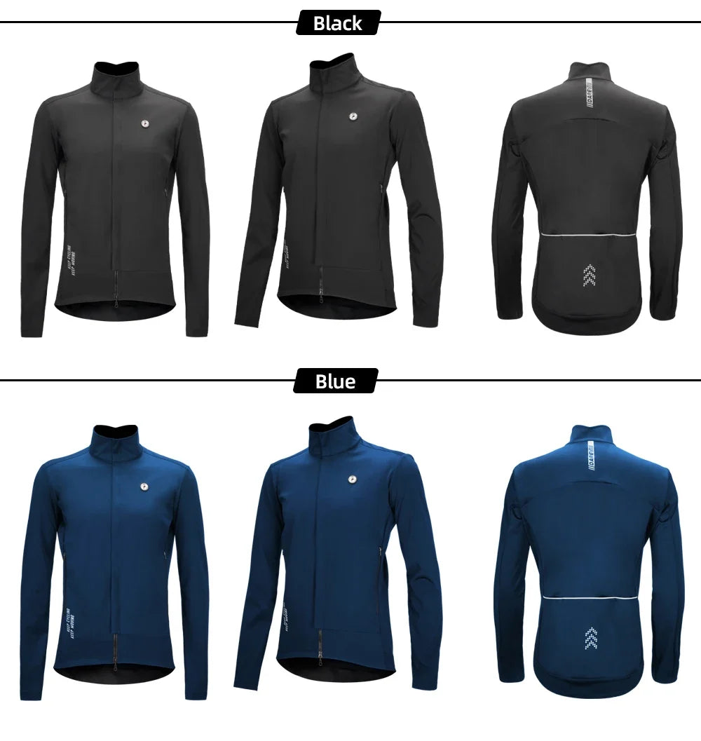 Cycling Jacket Winter Thermal Fleece Cycling Extreme Soft Shell Hot Warm Up Windproof 10 Water Resistance For -5~10 ℃