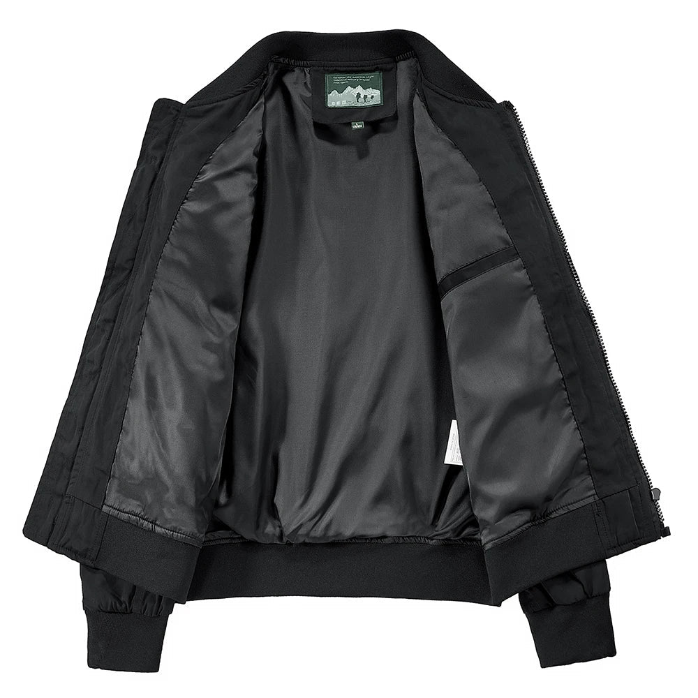 Spring And Autumn New Men's Jacket Solid Color Multi-Pocket Zipper Jacket Fashion Simple Casual Versatile Mening's Clothing