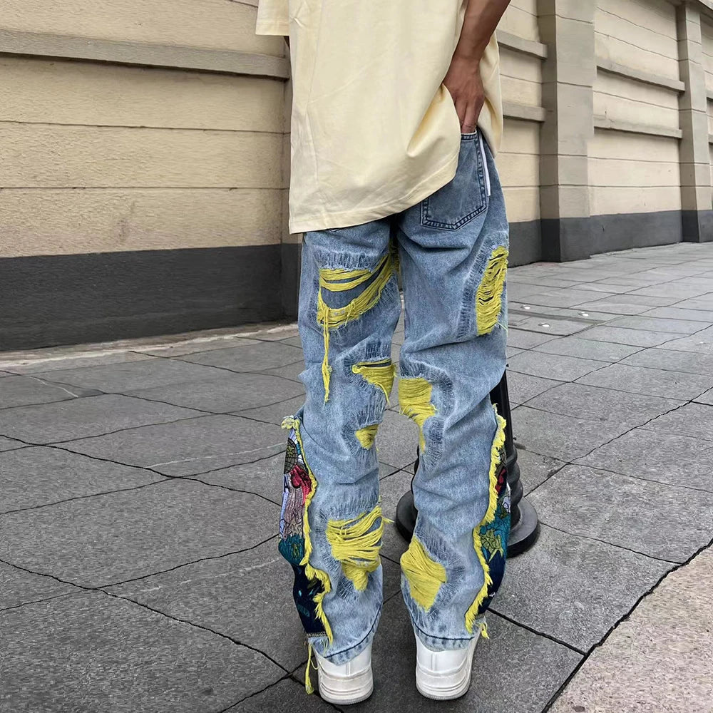 Denim Ripped Jeans for Men
