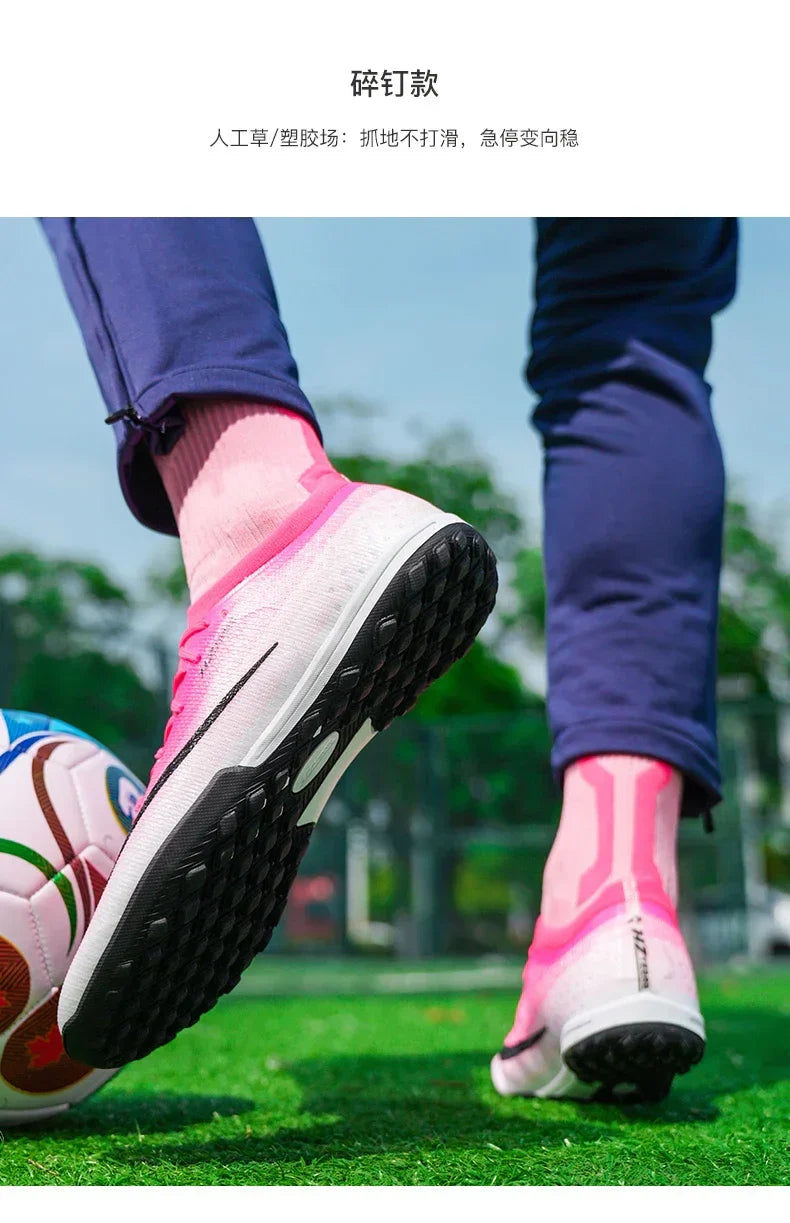 New Men Soccer Shoes Futsal Cleats Ultralight Hot Sale Football Boots Unisex High-quality Women Professional TF/FG Sneakers