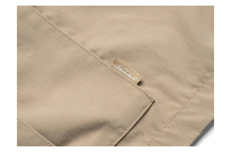 2024 Summer New  Oversize Lightweight 190g  Quick Dry Fabric Cargo Drawstring Shorts Men Cool Fishing Hiking Shorts