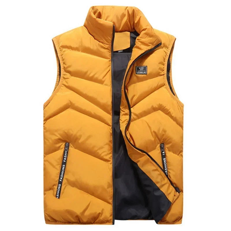 8XL 7XL Plus size vest men Brand Men Jacket Sleeveless Vests Winter Jackets man Casual Coats Men's Vest Cotton Thicken Waistcoat