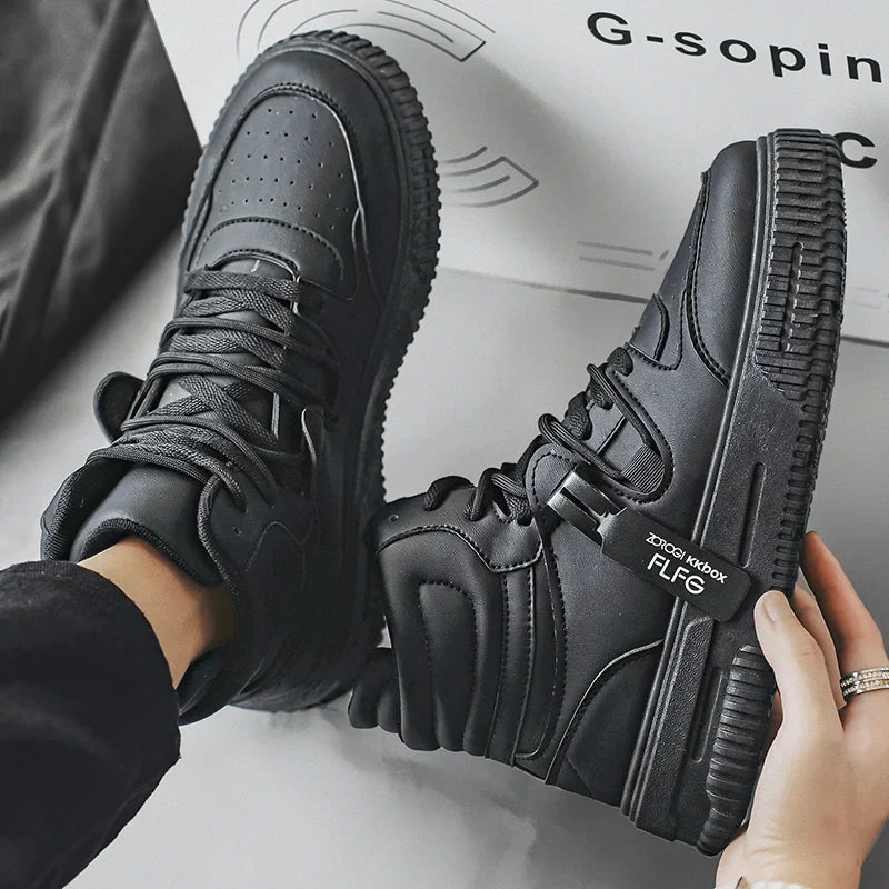 New Fashion Men's Sneakers Soft Comfortable Non Slip Wear Resistant Sole Daily Casual Men Shoes Preppy Winter Skate Ankle Boots