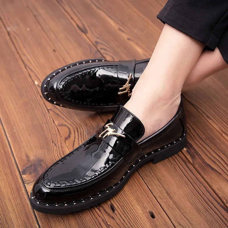 Men's Casual Leather Shoes – Comfortable Slip-On Fashion Footwear for Adults EU 40–48