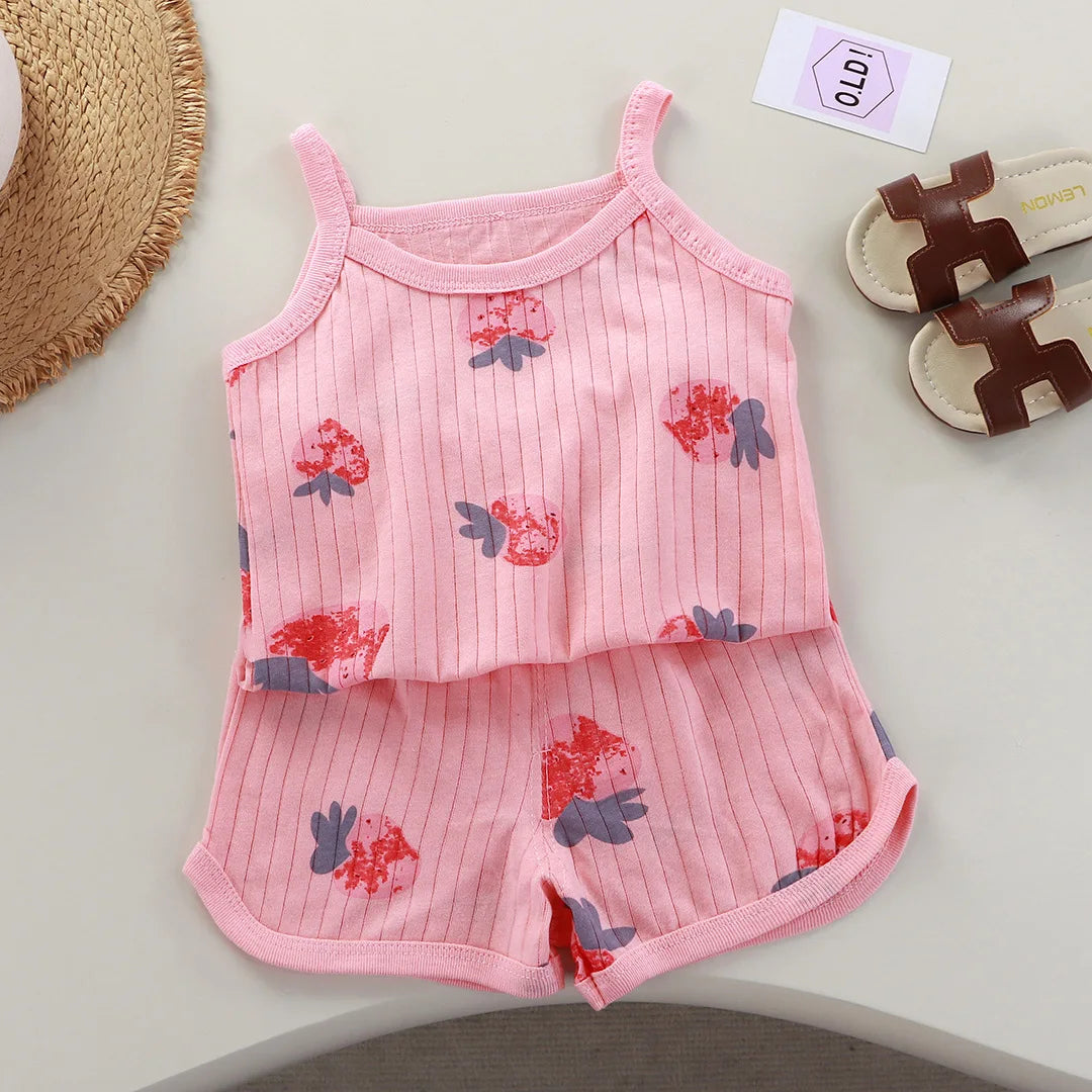 بلايز شورتات بدون أكمام للرضع