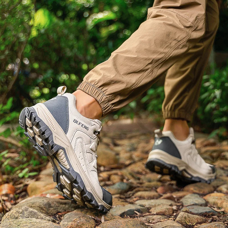 PLUS SIZE Men Women Adventure Sneakers Durable Grip Non-Slip Shoes Lace-Up Comfort Ideal for Outdoor Hiking Boots Men Footwear