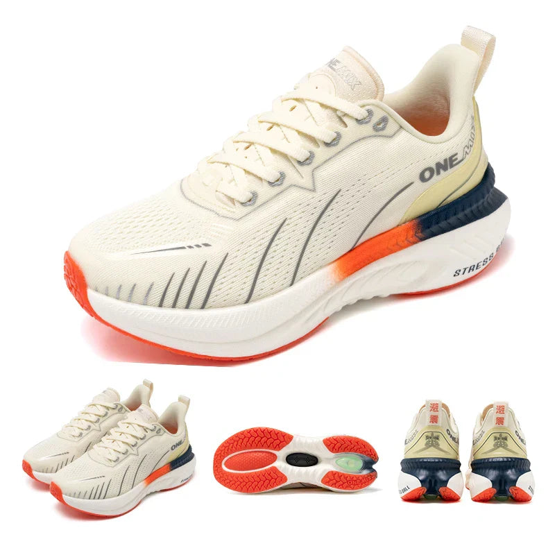New Cushioning Running Shoes For Men Suitable Heavy Runners Lace Up Sports Women Non-slip Outdoor Athletic Male Sneakers