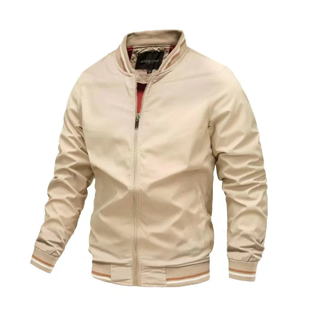 2024 Spring Summer Bomber Jacket Men Black Casual Slim Fit Baseball Mens Jackets New Autumn Fashion High Quality Jackets for Men