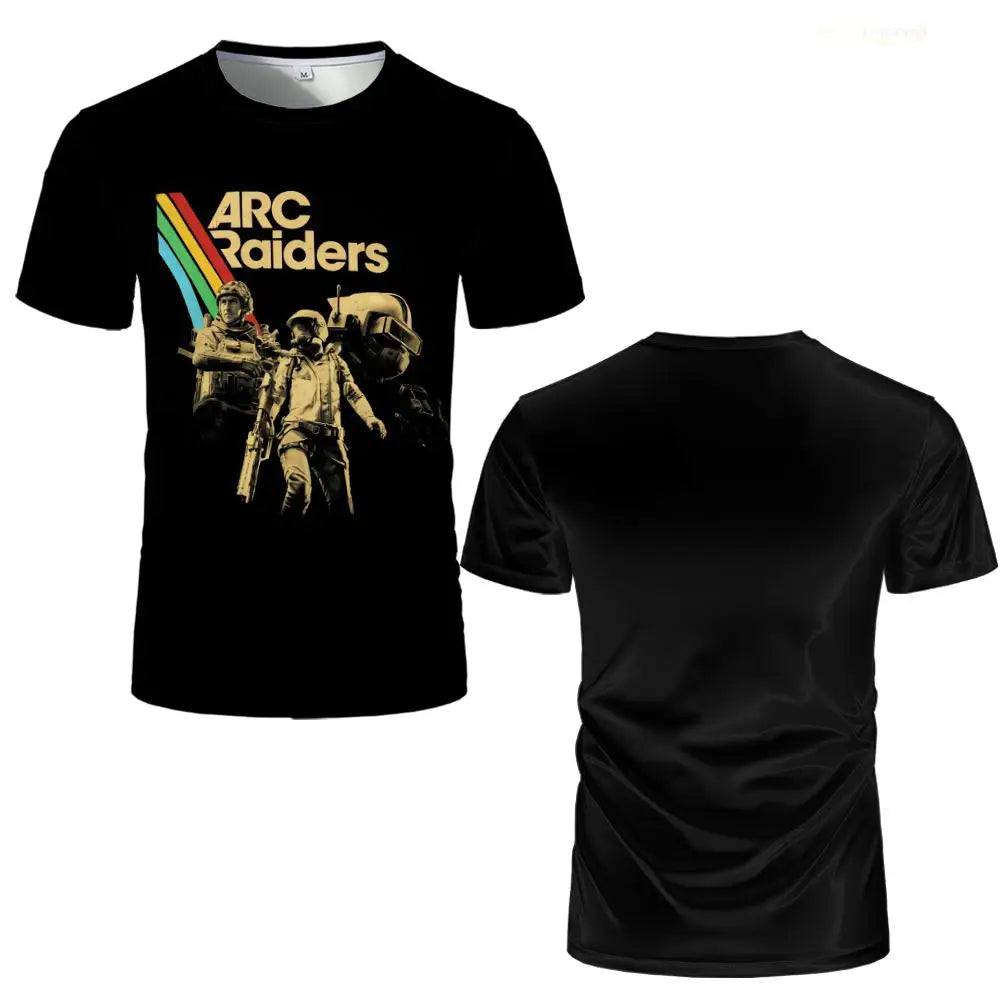 تي شيرت Don't Shoot ARC Raiders الجرافيكي للجنسين، ملابس الشارع العصرية، قمصان فضفاضة بياقة مستديرة، قميص رجالي كاجوال جديد، هدية للاعبين