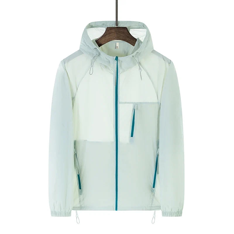 Summer Windbreaker Men Women Lightweight Sun Protection Jacket Unisex Camping Climbing Hiking Outdoor Waterproof Coat