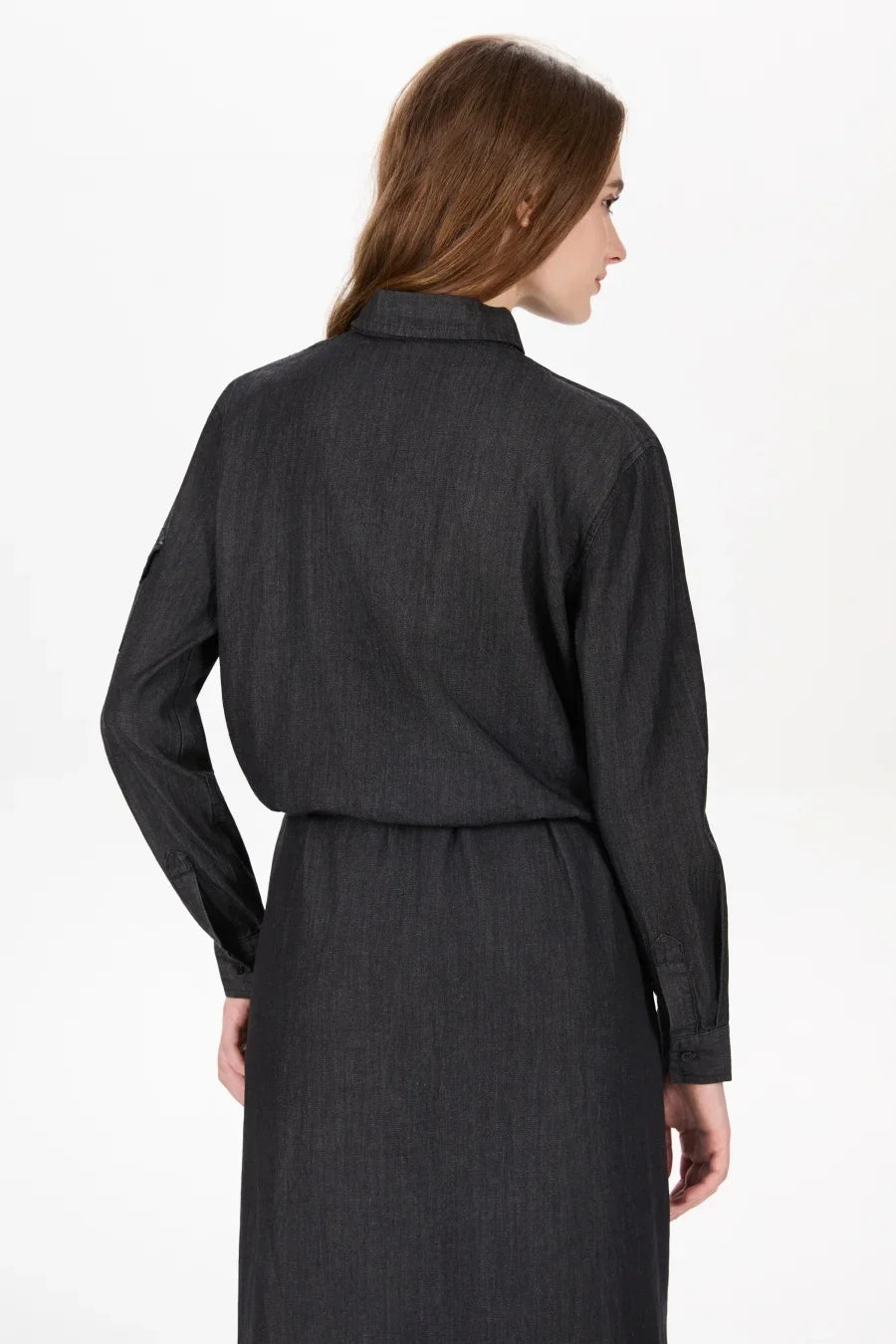 AW25 Denim set loose Shirt + slip dress Aline adjustable dress